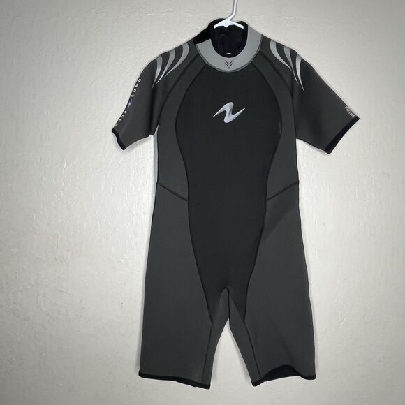 Aqua Lung Sports 2MM Wetsuit Shorty Scuba Dive Surf Black Mens Size XXL - Picture 1 of 8
